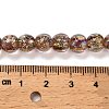 Handmade Dichroic Foil Glass Beads Strands DICH-U001-02F-4