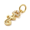 Brass Micro Pave Cubic Zirconia Pendants KK-M273-01G-T-2
