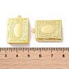 Rack Plating Brass Locket Pendants KK-F090-04G-4