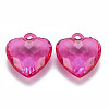 Transparent Acrylic Pendants X-TACR-T024-03B-906-2