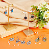 Beebeecraft 20Pcs 5 Style Hexagon & Teardrop & Flat Round & Polygon 304 Stainless Steel Dangle Earring Settings FIND-BBC0002-50-4