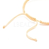 Donut Glass Braided Bead Bracelet BJEW-JB07858-03-4
