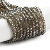 Electroplate Transparent Glass Beads Strands EGLA-A035-T3mm-A16-1