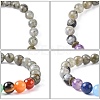 Yoga Chakra Jewelry Stretch Bracelets BJEW-G554-02-4