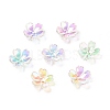 Transparent Acrylic Flower Bead Caps MACR-C009-13-1