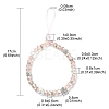 Rondelle Glass & Polymer Clay Rhinestone Beads Phone Hand Strap Chains HJEW-YW0001-05E-3