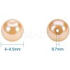 Pearlized Eco-Friendly Dyed Glass Pearl Round Bead HY-PH0002-24-B-3