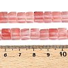 Cherry Quartz Glass Beads Strands G-T139-6x6-09A-5