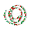 Christmas Theme Glass Beads Strands GLAA-G095-01B-1