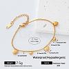 304 Stainless Steel Charm Bracelets for Women RB2528-4-1