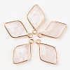 Natural Quartz Crystal Pendants G-R464-005A-1