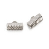 Iron Ribbon Crimp Ends E005Y-2