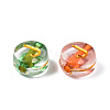 Transparent Electroplate Acrylic Beads TACR-S273-07-4