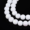 Frosted Opaque Glass Beads Strands GLAA-T032-P8mm-MBB02-3
