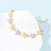 Brass Link Chain Bracelets for Women BJEW-G762-01GP-03-3
