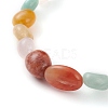Natural Gemstone Beads Stretch Bracelets BJEW-JB05824-2