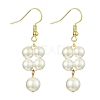 Shell Pearl Dangle Earrings EJEW-JE05996-1