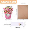 DIY Paper Flower Bouquet Greeting Card Sets AJEW-WH0455-197B-2