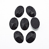 Acrylic Rhinestone Flat Back Cabochons X-GACR-Q011-13x18-01-1