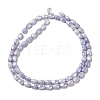 Electroplate Glass Beads Strands GLAA-D013-05E-2