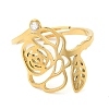 304 Stainless Steel with  Cubic Zirconia Adjustable Rings RJEW-K245-48A-G-1