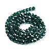 Electroplate Transparent Glass Beads Strands EGLA-A035-T6mm-A18-2
