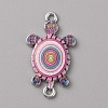 Alloy Enamel Connector Charms ENAM-WH0061-47B-1
