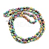 Full Plated Electroplate Glass Beads Strands EGLA-G037-04A-FP06-2