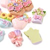 Opaque Resin Cabochons RE-CBAC151-03-2