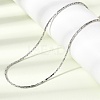 1.3MM 304 Stainless Steel Boston Link Chains Necklaces for Women Men NJEW-Z115-12P-04-1
