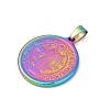 Ion Plating(IP) 304 Stainless Steel Pendants STAS-A053-24B-M-2