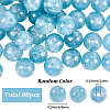 80Pcs Dyed Natural Quartz Round Beads G-SP0001-32-2