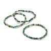 Natural Moss Agate Beaded Stretch Bracelets BJEW-D446-A-44-7