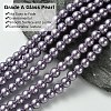 Eco-Friendly Dyed  Glass Pearl Round Beads Strands HY-A002-8mm-RB116-3