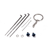 Tiger Keychain Needle Felting Kit DIY-I094-03-3