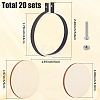 20Pcs Mini Wooden Embroidery Hoops EMBR-SC0001-04D-2