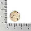 Brass Micro Pave Clear Cubic Zirconia Pendants KK-M275-08G-3
