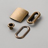 Brass Baseball Hat Cap Buckle Strap Clasp Clip Kit FIND-WH0435-60AB-1