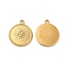 Ion Plating(IP) 304 Stainless Steel Pendants Rhinestone Settings STAS-B032-09G-1