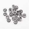 Tibetan Style Alloy Bead Caps X-LF1235Y-1
