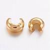 Brass Crimp Beads Covers KK-H290-NFG-NF-2