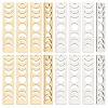 16Pcs 2 Colors 201 Stainless Steel Pendants STAS-SC0005-10-1