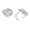 Brass Nuggets Hoop Earrings for Women LS-EJEW-F347-01P-04-2