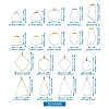 Stainless Steel Wire Pendants STAS-TA0004-43-21