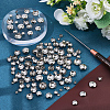 150Pcs 5 Styles Flat Round Brass Four Claw Nail KK-CL0001-03P-4