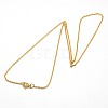 Trendy Unisex 304 Stainless Steel Cable Chain Necklaces X-NJEW-M047-02-2