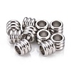 Tarnish Resistant 201 Stainless Steel European Beads LS-STAS-F250-05P-1