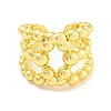 Rack Plating Brass Hollow Oval Open Cuff Rings RJEW-Q784-12G-2
