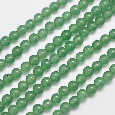 Natural & Dyed Malaysia Jade Bead Strands G-A146-4mm-A04-1