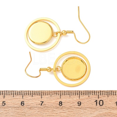304 Stainless Steel Earring Cabochon Settings STAS-D267-01A-G-1